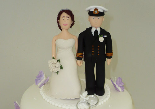 The 'Captain' and his bride cake